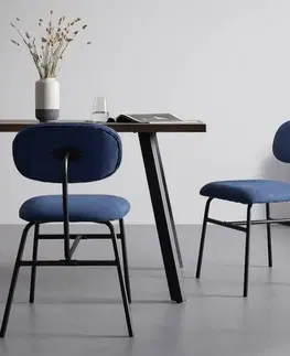 Židle do jídelny Sada 2ks Židlí Pino Modrá