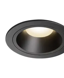 LED podhledová svítidla SLV BIG WHITE NUMINOS DL L vnitřní LED zápustné stropní svítidlo černá/černá 3000 K 40° 1003940