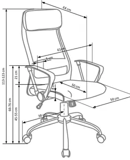 Kancelářské židle HALMAR Kancelářská židle Omo šedá