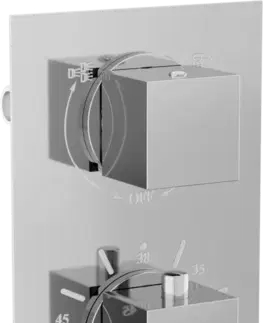 Vodovodní baterie Baterie MEXEN CUBE termostatická podomítková chrom