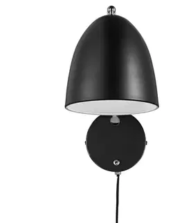 Nástěnné lampy ve skandinávském stylu NORDLUX nástěnné svítidlo Alexander 15W E27 černá 48621003