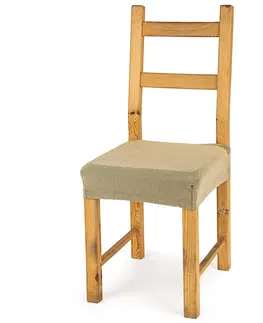 Doplňky do ložnice 4Home Multielastický potah na sedák na židli Comfort béžová, 40 - 50 cm, sada 2 ks