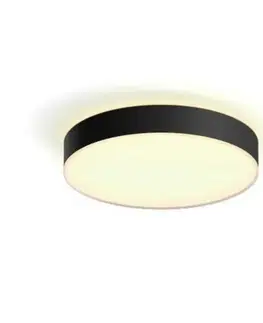 Chytré osvětlení Hue Bluetooth LED White Ambiance Stropní svítidlo Philips Enrave L 41160/30/P6 33,5W 4300lm 2200-6500K IP20 42,5cm černé, stmívatelné s dálkovým ovladačem