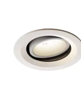 LED podhledová svítidla SLV BIG WHITE NUMINOS MOVE DL M vnitřní LED zápustné stropní svítidlo bílá/bílá 4000 K 55° otočné a výkyvné 1003620