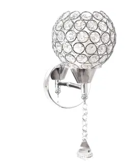 Svítidla TooLight Nástěnná lampa v glamour stylu APP716-1W E27 stříbrná
