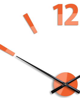Nalepovací hodiny ModernClock 3D nalepovací hodiny Klaus oranžové