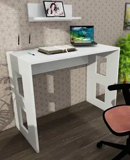 Kancelářské a psací stoly Psací stůl ROBIN bílá