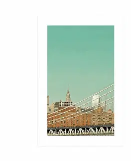 Města Plakát s paspartou mrakodrapy v New Yorku