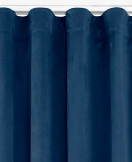 Záclony Závěs Homede Vila s klasickou řasící páskou indigo, velikost 200x175