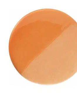 Závěsná světla Ferroluce Závěsné světlo Bellota z keramiky Ø 24cm, oranžová