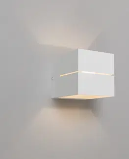 Nastenna svitidla Moderní nástěnné svítidlo bílé 9,7 cm - Transfer Groove