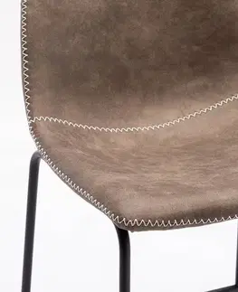 Barové židle LuxD Designová barová židle Alba taupe
