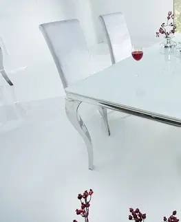 Jídelní stoly Jídelní stůl ZETHOS 180 cm Dekorhome Bílošedý mramor