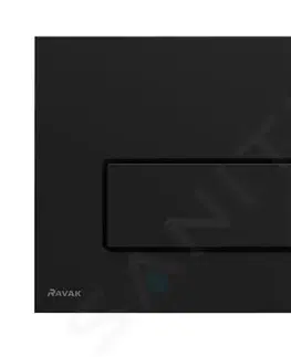 Záchody RAVAK Uni Slim Ovládací tlačítko splachování, matná černá X01744