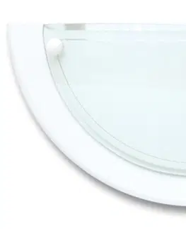 Klasická nástěnná svítidla Ecolite Půlkruh bílý 30cm W11-BI