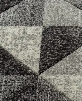 Koberce a koberečky Dywany Lusczow Kusový koberec FEEL Triangle šedý, velikost 280x370