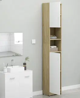 Koupelnové skříňky Koupelnová skříňka vysoká Dekorhome Šedá