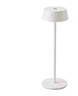 Lampy  LED Venkovní stmívatelná dotyková dobíjecí stolní lampa LED/2W/5V IP54 bílá 