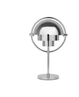 Venkovní designová světla GUBI Nabíjecí stolní lampa GUBI Multi-Lite, výška 30 cm, chrom/chrom