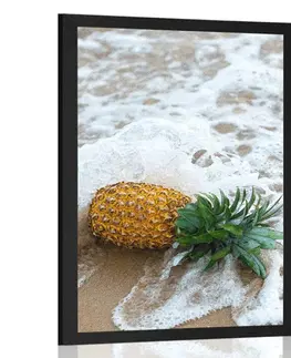 Příroda Plakát ananas ve vlně oceánu