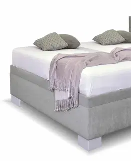 s úložným prostorem Čalouněná postel Niobe s bočním čelem a úložným prostorem, 160x200 cm