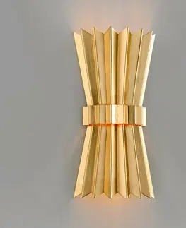 Designová nástěnná svítidla HUDSON VALLEY nástěnné svítidlo MOXY kov zlatá E14 2x60W 311-12-CE