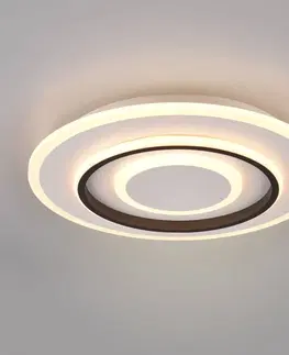 Stropní svítidla Reality Leuchten LED stropní Jora, kulaté, dálkové ovládání Ø 41 cm