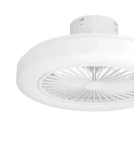 Domácí ventilátory Eglo Eglo 35095 - LED Stmívatelný stropní látor ORTONA LED/25,5W/230V bílá + DO 