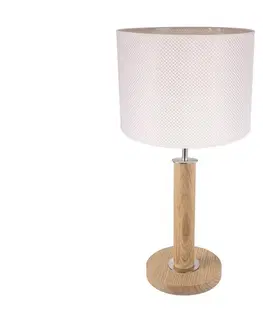 Lampy   7017400511528 - Stolní lampa BENITA 1xE27/60W/230V dub 