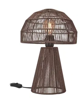 Stolní lampy PR Home PR Domů Porcini stolní lampa výška 37 cm hnědá