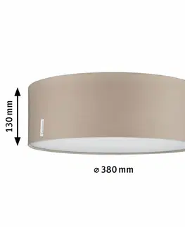 Moderní stropní svítidla Paulmann stropní svítidlo Mari 2-ramenné béžová látkový širm, průměr 38cm 709.52 P 70952