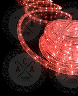 Světelné kabely ACA Lighting Vánoční LED hadice červená 100m IP20 R100M3WRC