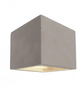 Osvětlení stěn Light Impressions Kapego nástěnné přisazené svítidlo Cube 220-240V AC/50-60Hz G9 1x max. 25,00 W 115 mm šedá 341183