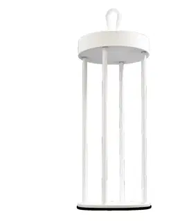 LED stolní lampy CENTURY LED venkovní stolní lampa ATHENA nabíjecí USB 3000K IP54 bílá