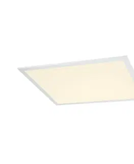 Podhledová kancelářská svítidla SLV BIG WHITE LED PANEL 600x600 Indoor, stropní vestavné LED svítidlo, bílé, 3000K, UGR