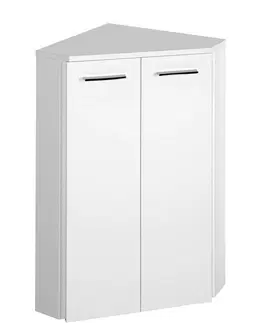 Koupelnový nábytek AQUALINE ZOJA/KERAMIA FRESH skříňka rohová 35x78x35cm, bílá 50321