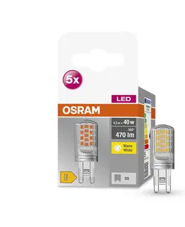 LED žárovky OSRAM OSRAM Base PIN LED kolík žárovka G9 4,2W 470lm 5ks