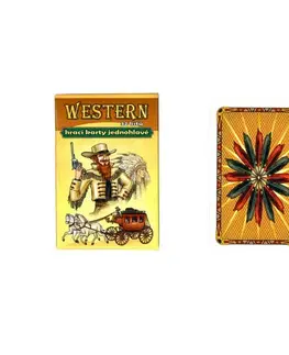 Hračky společenské hry MIČÁNEK - Hrací karty Western