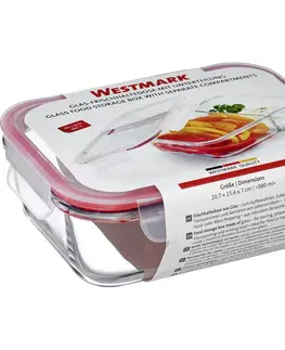 Mísy a misky Westmark Skleněná dóza na potraviny se 2 přihrádkami 980 ml