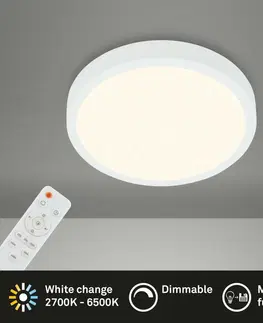 LED stropní svítidla BRILONER CCT LED přisazené svítidlo pr. 28 cm, 18 W, 2000 lm, bílé BRILO 3701-016