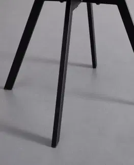 Židle do jídelny Židle Ze Sametu Mia - Černá