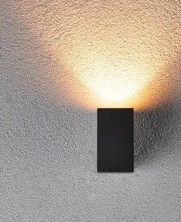 LED venkovní nástěnná svítidla PAULMANN LED venkovní nástěnné svítidlo Flame neláká hmyz IP44 hranaté 58x103mm 2200K 4W 230V 75° antracit kov