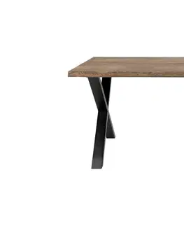 Jídelní stoly Norddan Designový jídelní stůl Jonathon 140 cm kouřový dub