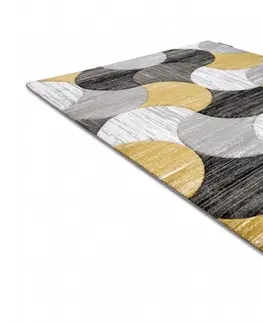 Koberce a koberečky Dywany Lusczow Kusový koberec ALTER Geo mušle zlatý, velikost 160x220