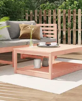 Zahradní stolky Zahradní stůl 121 x 82,5 x 45 cm masivní dřevo douglasky