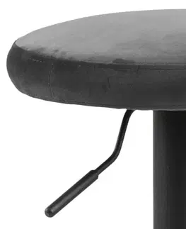Barové židle Dkton Moderní barová židle Nenna černá-tmavě šedá