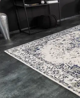 Designové a luxusní koberce Estila Vintage koberec Weya obdélníkový s modro-šedým vzorem 230cm