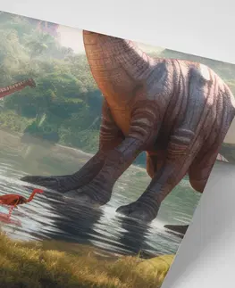 Fantasy tapety Tapeta neodhalená země dinosaurů