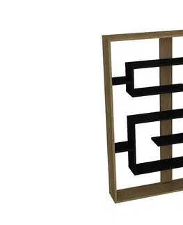 Regály a poličky Sofahouse Designový regál Takeshi 156 cm dub černý