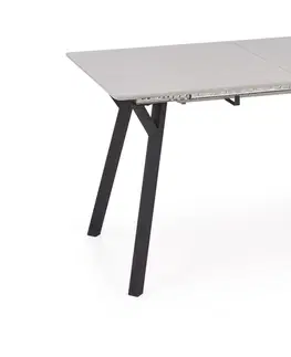Jídelní stoly HALMAR Rozkládací jídelní stůl Balrog 2 světle šedý/černý